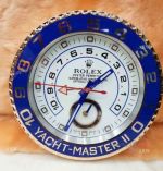 Rolex Yachtmaster II Rose Gold Case Wall Clock - Replica Rolex Clock